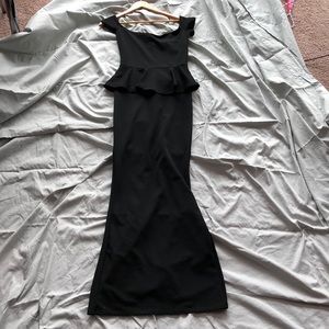 Off shoulder peplum gown - Stretchy!